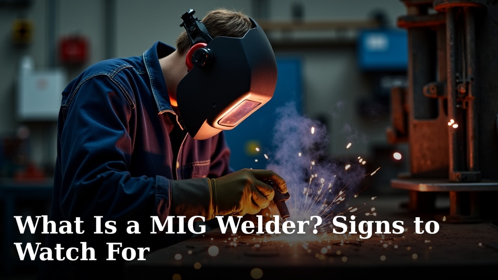 What Is a MIG Welder? Signs to Watch For